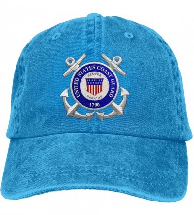Baseball Caps Denim Cap The US Coast Guard Baseball Dad Cap Classic Adjustable Sports for Men Women Hat - CC18YC50CC0 $11.32