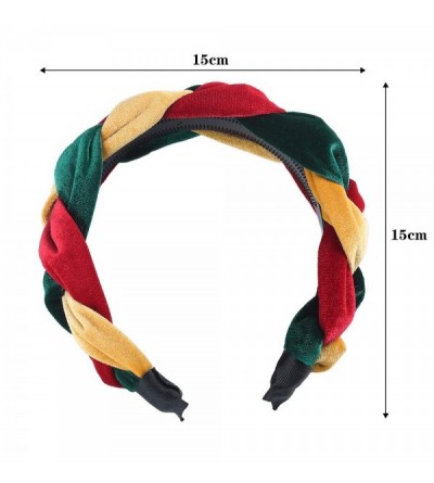 Headbands Braided Headband Spanish Vintage - red/navy blue+red/green/yellow+black/white - CO18WKHCUZC $8.48