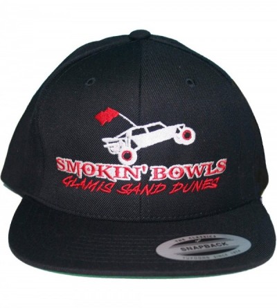 Baseball Caps Glamis Sand Dunes Smokin Bowls Hat Cap Flat Bill Snapback - Red - CD12MZ1I53X $25.63