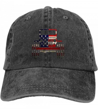 Baseball Caps American Flag Car Dad Vintage Baseball Cap Denim Hats Adjustable Men - CC18UWXZ0U0 $24.68
