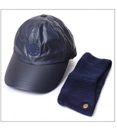Baseball Caps Baseball Cap with Detachable Knit Neck Warmer Ear Warmer Headband - Black - CN187NRX9HI $12.19