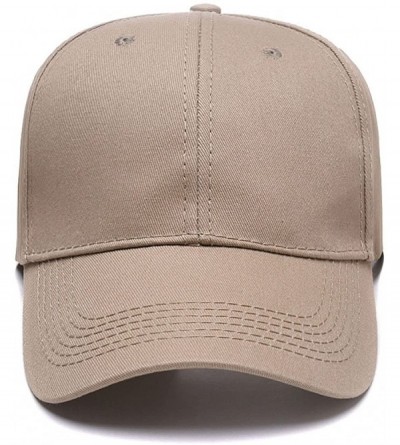 Baseball Caps Custom Embroidered Baseball Hat Personalized Adjustable Cowboy Cap Add Your Text - Khaki - CA18H48TEUE $14.01