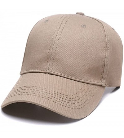 Baseball Caps Custom Embroidered Baseball Hat Personalized Adjustable Cowboy Cap Add Your Text - Khaki - CA18H48TEUE $14.01