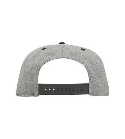 Baseball Caps Custom Snapback Hat Otto Embroidered Your Own Text Flatbill Bill Snapback - Heather Gray/ Dark Grey Bill - CM18...