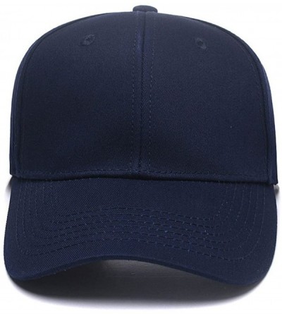 Baseball Caps Custom Embroidered Baseball Hat Personalized Adjustable Cowboy Cap Add Your Text - Dark Blue - CE18H496QAM $20.49