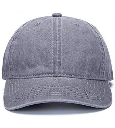 Baseball Caps Custom 100% Cotton Ball Hat Vintage Baseball Cap Classic Unisex Cowboy Hat Adjustable - A-retro Gray - CJ18UYI7...