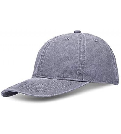 Baseball Caps Custom 100% Cotton Ball Hat Vintage Baseball Cap Classic Unisex Cowboy Hat Adjustable - A-retro Gray - CJ18UYI7...