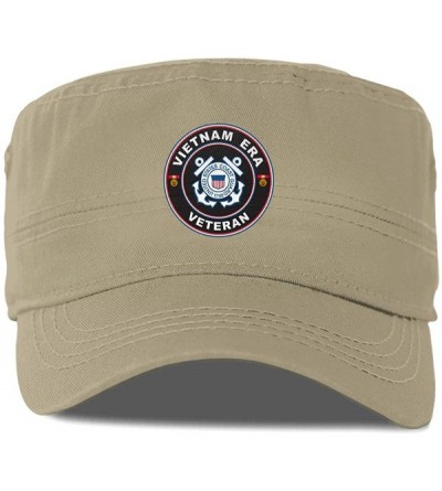 Baseball Caps U.S. Coast Guard Vietnam Era Veteran Vintage Unisex Adult Army Caps Fitted Flat Top Corps Hat Baseball Cap - C5...