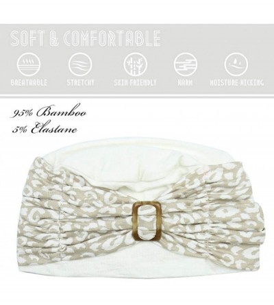 Skullies & Beanies Winter Beanie Hats Stylish Chemo Turban Headwear for Women - Soft- Stylish- Warm - Off-white Shell - CA194...