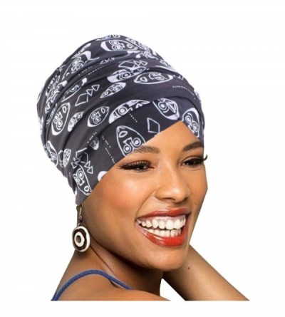 Headbands Easy Wearing African Head Wrap-Long Scarf Turban Shawl Hair Bohemian Headwrap - Y-2PCS-3 - CS18USML7S6 $14.66
