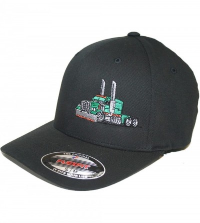 Baseball Caps Trucker Truck Hat Big Rig Cap Flexfit - Green - C018UL7WT4M $23.77