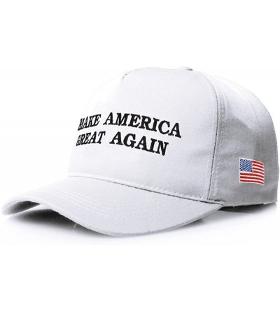 Baseball Caps America President Adjustable Baseball - White - CM18QOUKC53 $11.81