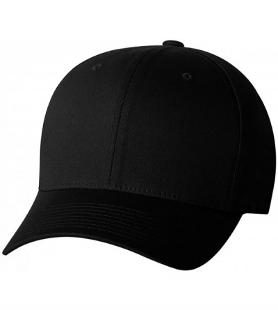 Baseball Caps 3-Pack Premium Original V Cotton Twill Fitted Hat 5001 - Black - C0127J9550L $32.73