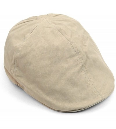 Newsboy Caps Men's Solid Colored Casual Pub Ivy Hat - Taupe - C117YTLN6AR $11.10