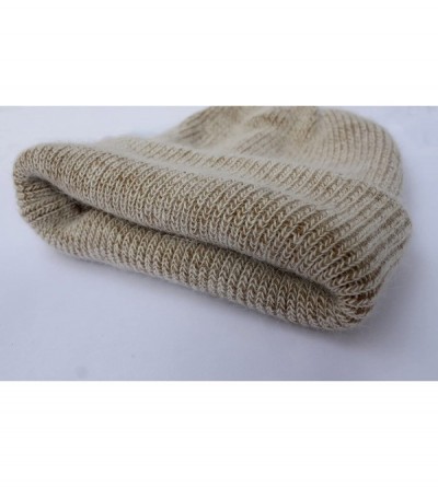 Skullies & Beanies Women Girls Winter Warm Hats Angora Rabbit Fur Knit Hats Cashmere Cotton Beanie Hat Cap (Khaki) - CE187IOH...