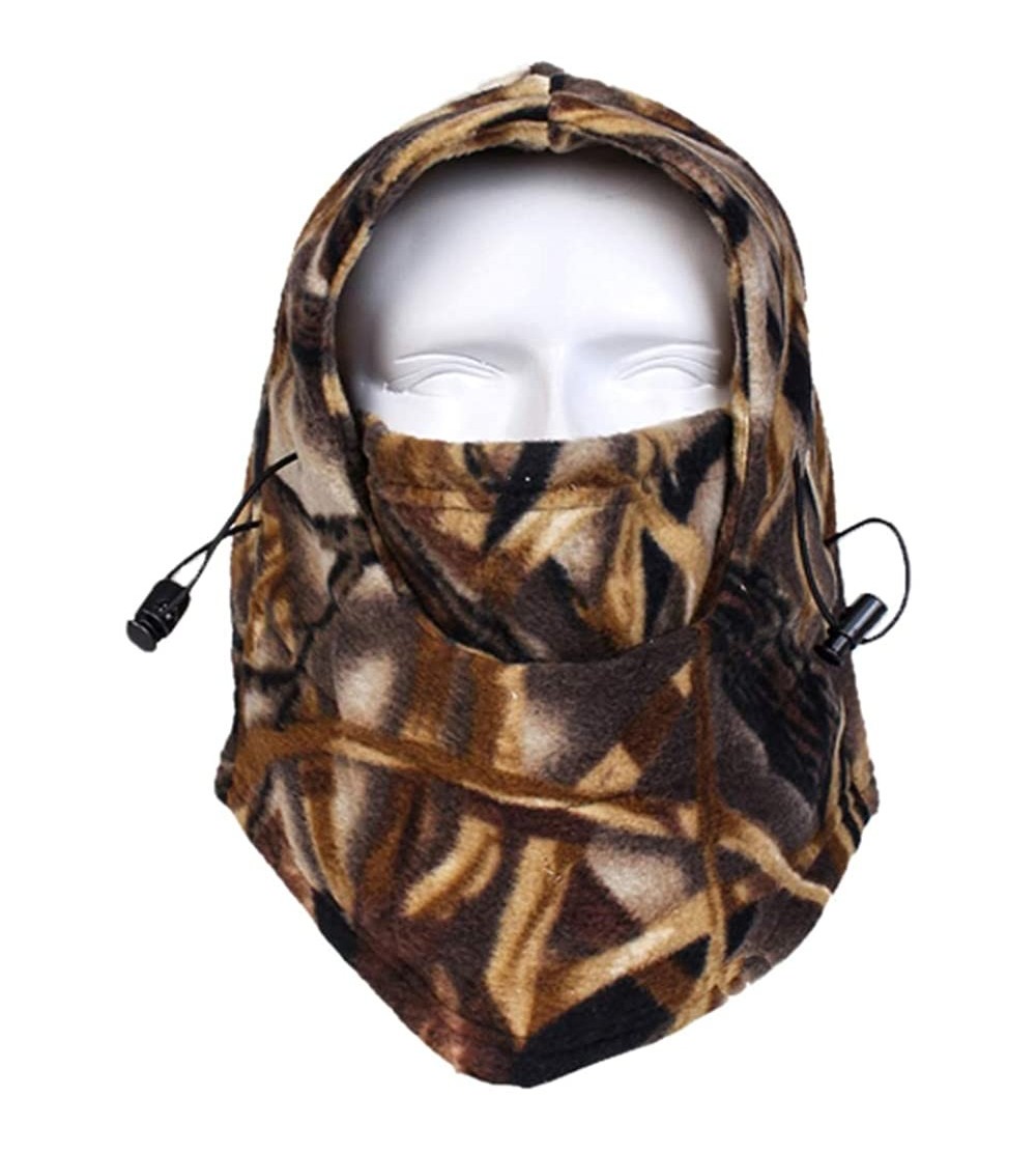 Balaclavas Camo Balaclava Ski Face Mask- Camoflauge Neck Warmer- Hunting Gear and Accessories for Men - Camo Brown - C611QHK0...