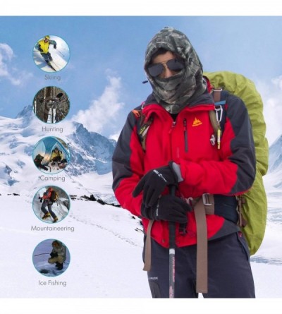 Balaclavas Camo Balaclava Ski Face Mask- Camoflauge Neck Warmer- Hunting Gear and Accessories for Men - Camo Brown - C611QHK0...