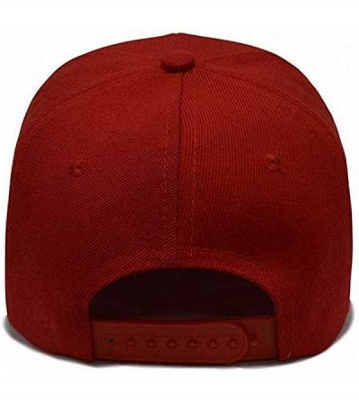 Baseball Caps American Patriotic Adjustable Embroidered Baseball - Red - C919456L7EY $11.87
