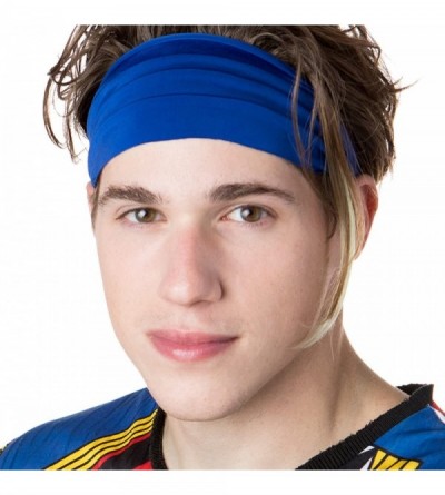 Headbands Xflex Basic Adjustable & Stretchy Wide Softball Headbands for Women Girls & Teens - Lightweight Basic Royal Blue - ...