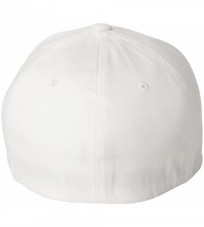 Visors Cotton Twill Fitted Cap - White - CK11BDGEC5V $15.10