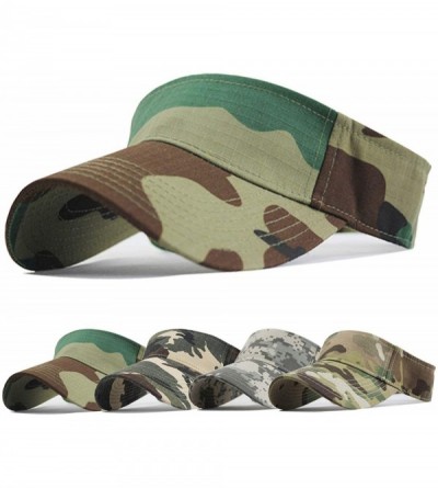 Visors Sports Sun Visor Hats Twill Cotton Ball Caps for Men Women Adults Kids - Camo-4 - C818YEX39AD $9.28