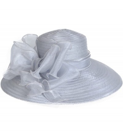 Sun Hats Lightweight Kentucky Derby Church Dress Wedding Hat S052 - S062-grey - CN12CEWPOPJ $32.07