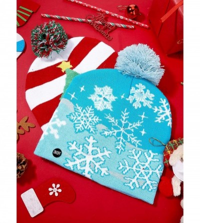 Skullies & Beanies Pieces Christmas Sweater Snowflake - CS18ALRQLQR $18.14