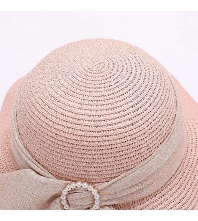 Bucket Hats Packable Sun Hats for Women with UV Protection Stylish Floppy Travel Hat - White - C819838A3YN $12.22