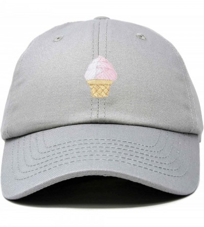 Baseball Caps Soft Serve Ice Cream Hat Cotton Baseball Cap - Gray - CC18LL34237 $12.40