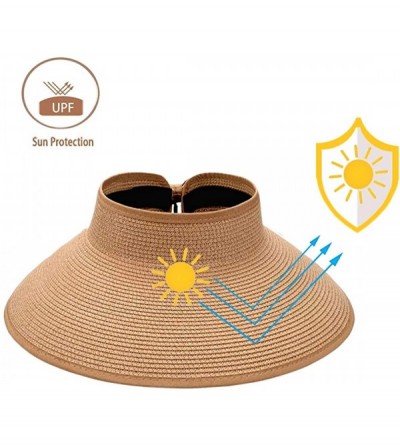 Sun Hats Protection Summer Packable Sports Visors - CT196CZQOA4 $11.50
