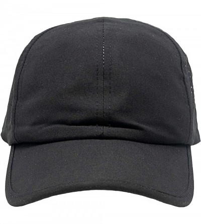 Baseball Caps Womens Athletic Mesh Hat Performance Sport Running Baseball Cap - Eyelet - Black - C118RNG5GT9 $11.24