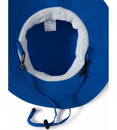 Bucket Hats Adult Unisex Playa Wide Brim Bucket Sun Hats - UPF 50+ Sun Protection - Cream - CI11ZUGNTYZ $23.06