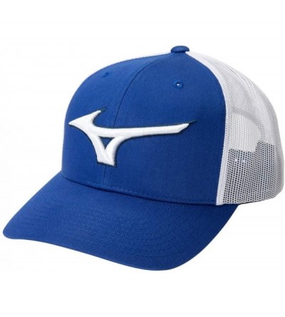 Baseball Caps Diamond Trucker Hat - Royal-white - C118T4CTOWS $23.94