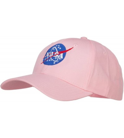 Baseball Caps NASA Insignia Embroidered Cotton Twill Cap - Pink - CN12JGA69GJ $13.96