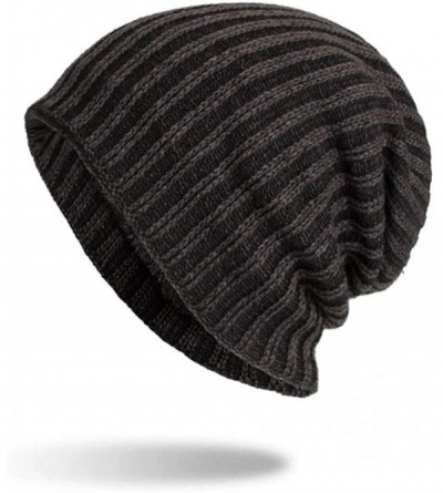 Skullies & Beanies Women's Solid Color Wool Knit Hats Earmuffs Parent-Child Caps - Black6 - CV18I7EZKHX $8.05