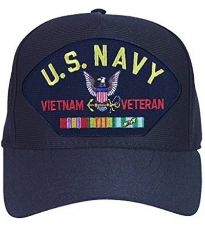 Baseball Caps U.S. Navy Vietnam Veteran Ribbon Ball Cap Hat - CU12N5LFE4I $22.91