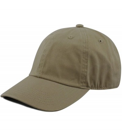 Baseball Caps Baseball Caps Dad Hats 100% Cotton Polo Style Plain Blank Adjustable Size - Olive - CG18EZ433DW $11.99