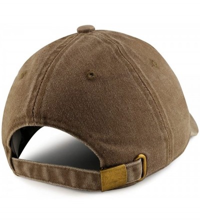 Baseball Caps Mom Embroidered Pigment Dyed Unstructured Cap - Dark Beige - CG18D48A7AC $16.64