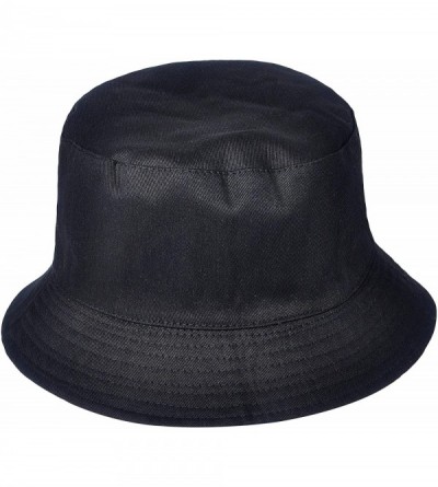 Bucket Hats Fashion Print Bucket Hat Summer Fisherman Cap for Women Men - Leaves Blue - C518U2R37T9 $14.42
