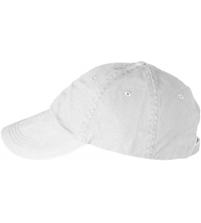 Baseball Caps Solid Low-Profile Pigment-Dyed Cap (145) - White - CH112LA700B $9.00