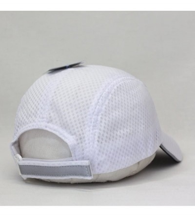 Baseball Caps Plain Pro Cool Mesh Low Profile Adjustable Baseball Cap - Cycling White - C8186D6QS33 $13.50