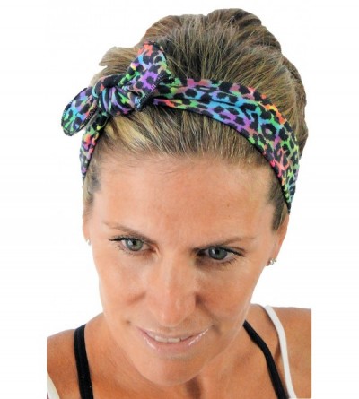 Headbands Removable Bow Training Headband - No Slip - No Sweat- Foresta Green - Foresta Green - C012I8WPMOH $10.89