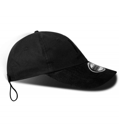 Baseball Caps Men's Sailing Cap for Men Women UV Race Hat with Retainer Clip - Black - CI18L0TT7LM $10.77