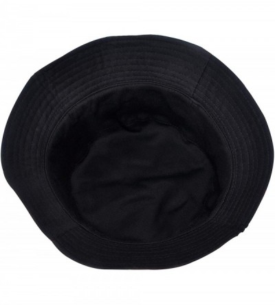 Bucket Hats Fashion Print Bucket Hat Summer Fisherman Cap for Women Men - Big Flower Navy - CG193I3E2SL $12.40