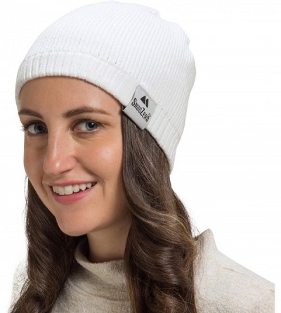 Skullies & Beanies 100% Cotton Beanie for Cool Everyday Wear in Solid Colors Men and Women - White - C118TIRQ52I $15.71