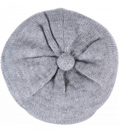 Skullies & Beanies Womens Winter Visor Cap Beanie Hat Wool Blend Lined Crochet Decoration - Heather Grey Lines - C918WCI6MR2 ...