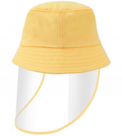 Sun Hats Sun Hat Dustproof Cover Wide Brim Cap for Women and Girls (Yellow-Kids) - Yellow-kids - CC199XMU496 $14.59