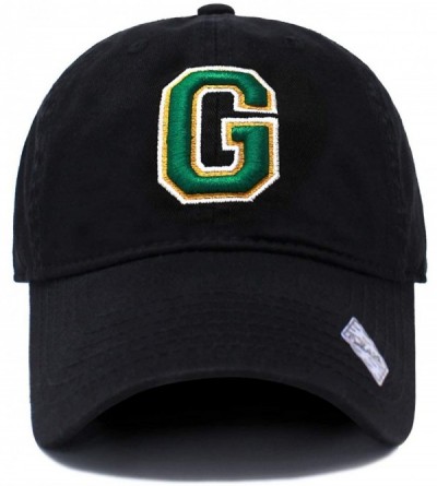 Baseball Caps Football City 3D Initial Letter Polo Style Baseball Cap Black Low Profile Sports Team Game - Green Bay - C1189A...