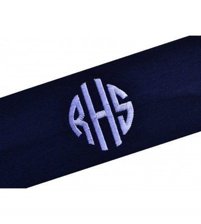 Headbands Personalized Monogrammed Circle Initial Cotton Stretch Headband ~ - CH121LIEN6N $8.77