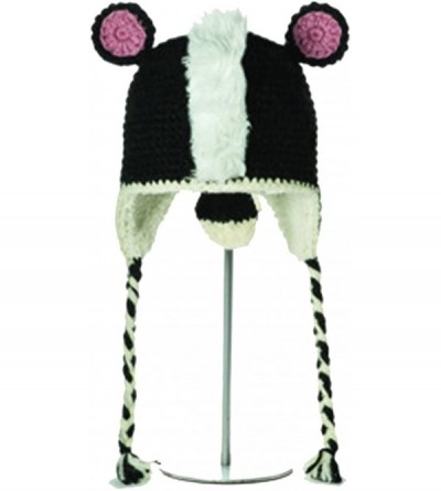 Skullies & Beanies Animal World Peruvian Crochet Skunk Hat for Kids 3-6 Years - CS11I8L1K1N $19.92